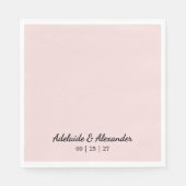 Serviette En Papier Rouge Moderne (Devant)