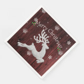 Serviette En Papier Rouge Russe Reindeer Papier Napkin (Coin)