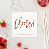 Serviette En Papier Rouge Rustique à la main Mariage (En situation)