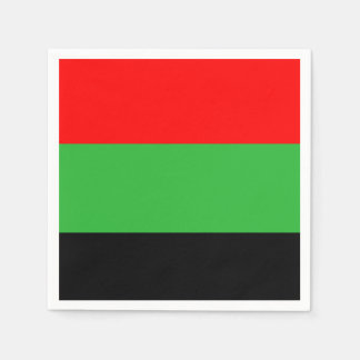 Serviette En Papier Rouge, vert, noir, Naples Africaines
