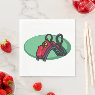 Serviette En Papier Rouleau couleur rouge Dessous de verre à tour