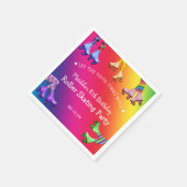 Serviette En Papier Roulement à rouleaux coloré Anniversaire (Coin)