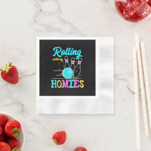 Serviette En Papier Rouler avec mes potes de quilles jouant