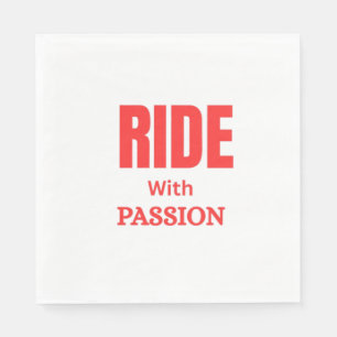 Serviette En Papier Rouler avec passion – Typographie Inspirante pour