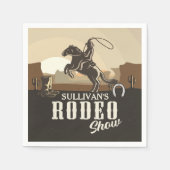 Serviette En Papier Roundup Cowboy Rodeo Show Personalized (Devant)
