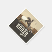 Serviette En Papier Roundup Cowboy Rodeo Show Personalized (Coin)