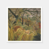 Serviette En Papier Rousseau Jungle Tropical Tiger Art (Devant)