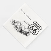 Serviette en papier Route 66 (Coin)