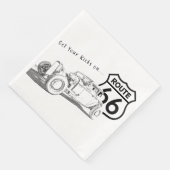 Serviette en papier Route 66 (Coin)