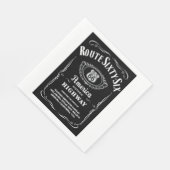Serviette En Papier Route 66 (Coin)