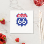 Serviette En Papier Route 66 (En situation)