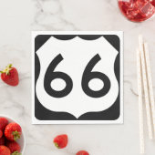 Serviette En Papier Route 66 (En situation)