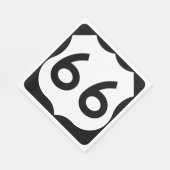 Serviette En Papier Route 66 (Coin)