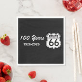 Serviette En Papier Route 66 centenaire (En situation)