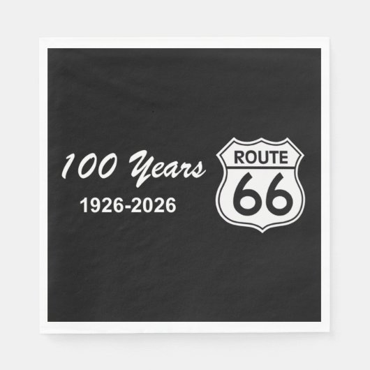 Serviette En Papier Route 66 centenaire (Devant)
