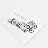 Serviette En Papier Route 66 Papier Napkin (Coin)