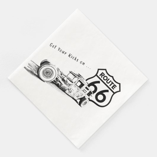 Serviette En Papier Route 66 Papier Napkin (Coin)