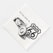 Serviette En Papier Route 66 Papier Napkin (Coin)