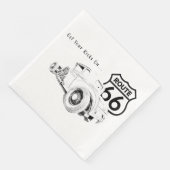 Serviette En Papier Route 66 Papier Napkin (Coin)