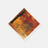 Serviette En Papier Route d'automne (Coin)
