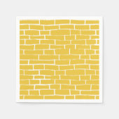 Serviette En Papier Route de briques - Jaune et transparent (Devant)