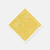 Serviette En Papier Route de briques - Jaune et transparent (Coin)