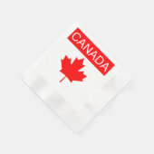 Serviette En Papier Route du phare de Naples drapeau du Canada (Coin)
