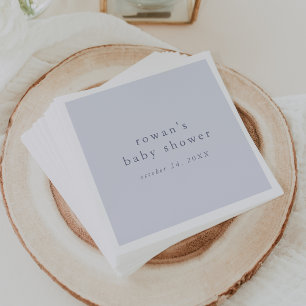 Serviette En Papier ROWAN Classic Garçon Bleu Rustique Simple Bébé Dou