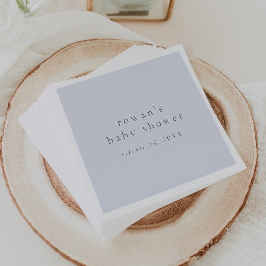 Serviette En Papier ROWAN Classic Garçon Bleu Rustique Simple Bébé Dou