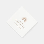 Serviette En Papier ROWAN Summer Girl Boho rose Baby shower arc-en-cie (Coin)