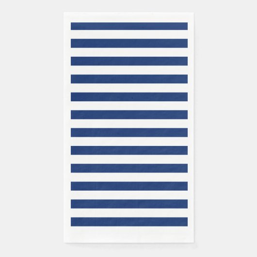 Serviette En Papier Royal Bleu rayé (Devant)