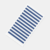 Serviette En Papier Royal Bleu rayé (Coin)