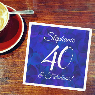 Serviette En Papier Royal Blue 40 et fabuleuse fête d'anniversaire