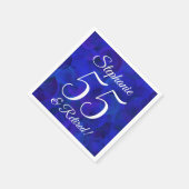 Serviette En Papier Royal Blue 55 et retraite (Coin)