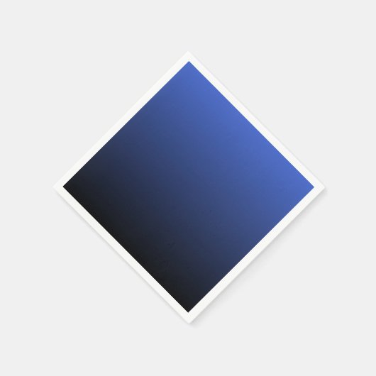 Serviette En Papier Royal Blue Black Ombre (Coin)