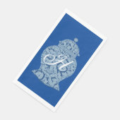 Serviette En Papier Royal Blue Jar Ginger Jars Mosaic (Coin)