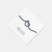 Serviette En Papier Royal Blue Tying Mariage de noeud (Coin)