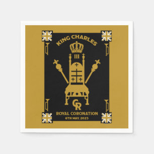 Serviette En Papier Royal Coronation King Charles III