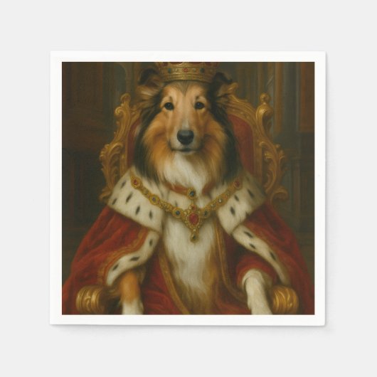 Serviette En Papier Royal Sheltie (Devant)