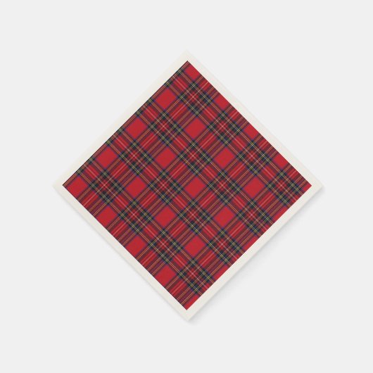 Serviette En Papier Royal Stewart Tartan (Coin)