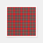 Serviette En Papier Royal Stewart Tartan Plaid Scottish Motif (Devant)