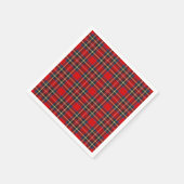 Serviette En Papier Royal Stewart Tartan Plaid Scottish Motif (Coin)