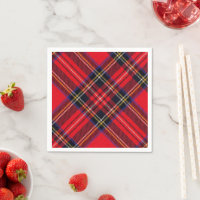 Royal Stewart tartan rouge noir plaid