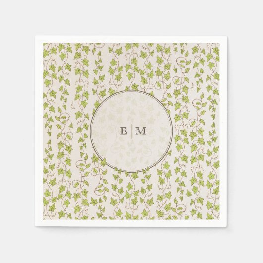 Serviette En Papier Royal Victorian Élégant Mariage Floral (Devant)