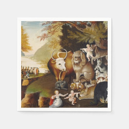 Serviette En Papier Royaume pacifique Biche animal classique (Devant)