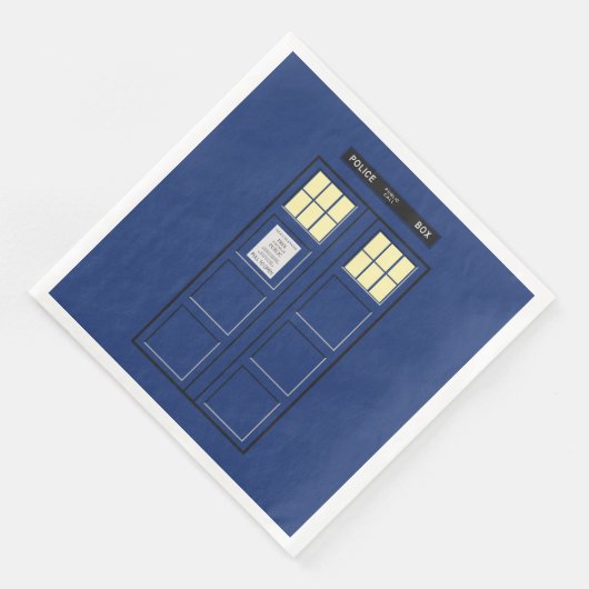 Serviette En Papier Royaume-Uni - Blue Police Public Call Box 1 (Coin)