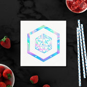 Serviette En Papier RPG Dice | Holo Old School Tabletop PnP Roleplayer