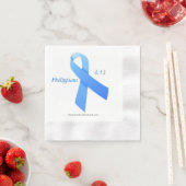 Serviette En Papier Ruban bleu (En situation)