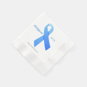 Serviette En Papier Ruban bleu (Coin)