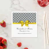 Serviette En Papier Ruban bleu noir blanc en bande Damask (En situation)